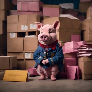 create a design of Disney's character "Piglet" from Winnie The P...