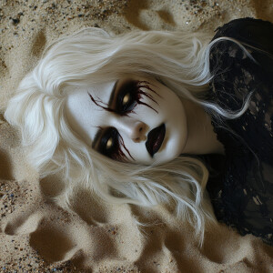 Create a photorealistic image of Lady Death from Chaos! Comics,...