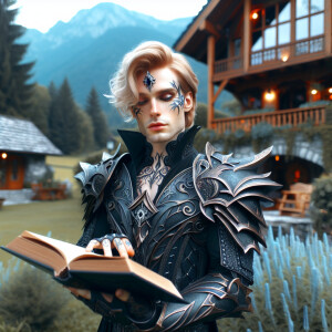 Caranthir-Ar-Fieniel from the Witcher. Black eldritch armor. Pal...