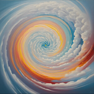 A radiant, otherworldly sense of longing emanates from the acryl...