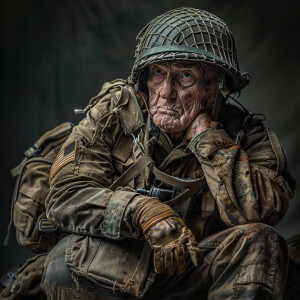 Old Tired US Army Airborne Ranger