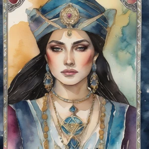 Tarot card the high priestess