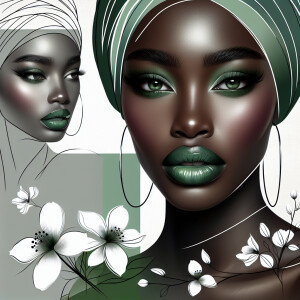 Create a sophisticated and visually captivating image using a mi...