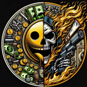 Create aa cartoonish comic style professional ,  horror-themed c...