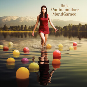 Create realistic color photograph from the mid seventies of a be...