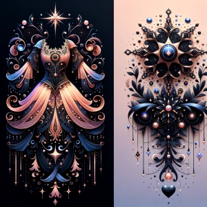 Design a magical, abstract logo for a brand called “Three Cute T...