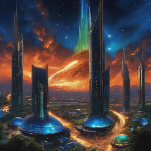 A comet, was whistling through space, circling around a glisteni...