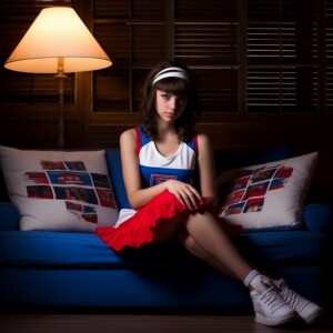 Photo of fair skinned young brunette woman with petite frame, we...