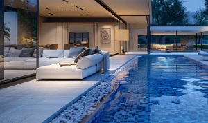 Ultra photo-realistic high-end DSLR image blending interior and...