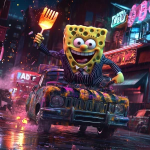 "SpongeBob SquarePants reimagined as a fearless underground stre...