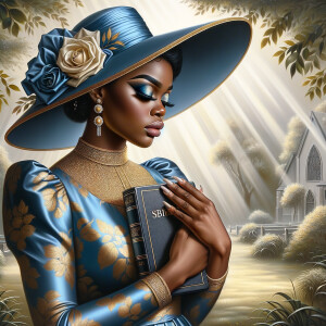 Render an airbrush oil painting of an African American woman wit...