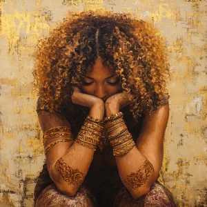 FULL BODY VIEW LENGTH IMAGE Ethereal impressionist oil painting...