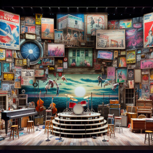 Designing a set for a Guided By Voices (GBV) Broadway musical wo...