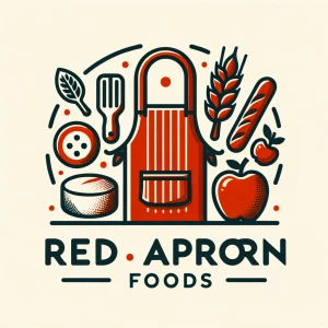 Design logo for brand: Red apron foods