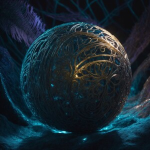 Create a hyper-realistic concept art piece of a surreal alien ar...