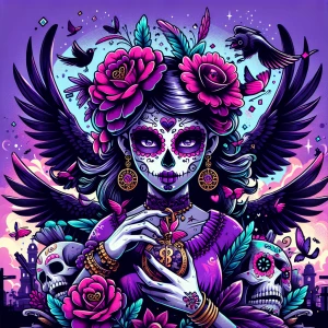 Create an anime-style logo for the brand (Baby Loves & Crows) fe...