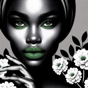 Create a sophisticated and visually captivating image using a mi...
