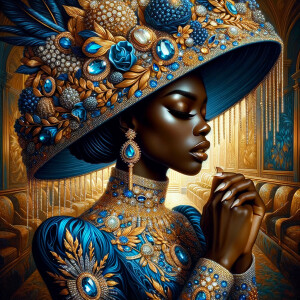 Create an illustration that embodies spirituality and a deep con...