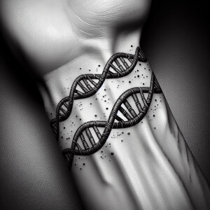 Wrist band Tattoo dna