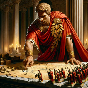 Caesar Augustus strategizing