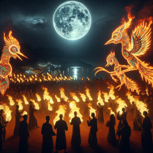 photo realistic, hd photography, phoenix fedtival, ultra realisi...