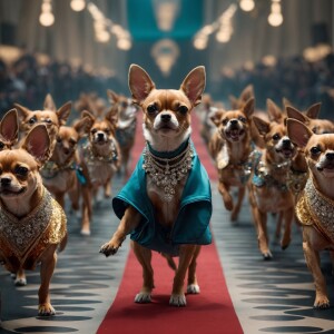 Design an 8K Ultra-HD, 3D animated sequence of bipedal, anthropo...