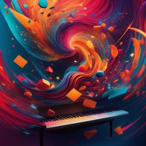 Create a digital illustration that captures the experience of sy...