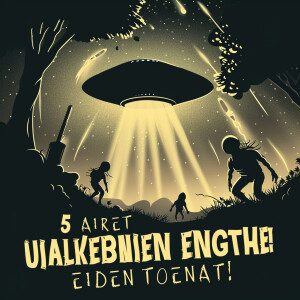 An enhanced YouTube thumbnail for a video titled '5 Scariest Ali...