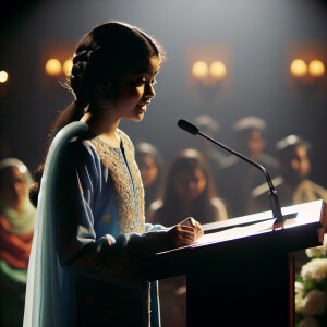 A beautiful girl speech about love