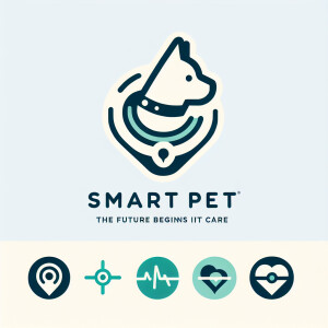 Design a minimalist logo for 'SmartPet', a company focused on fu...
