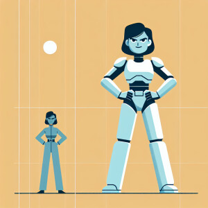 1990s anime screencap, girl a plugsuit, standing with hands on h...