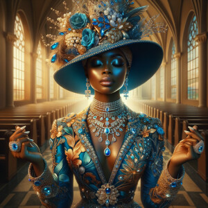 Create an illustration that embodies spirituality and a deep con...