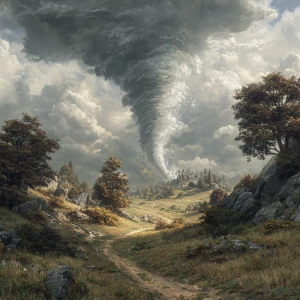 A tornado on the wilds