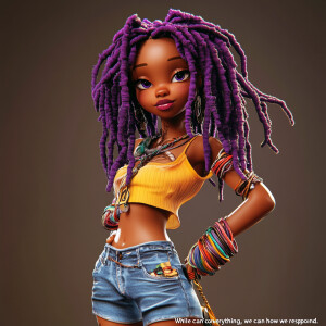 Design a stunning, ultra-high-resolution 3D image of an African...