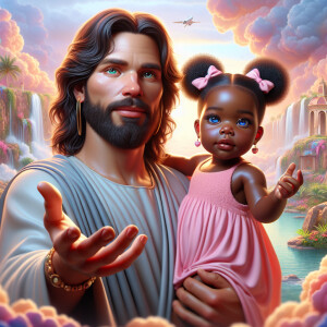 Create a 3D realistic artwork featuring the phrase 'Jesus Saves'...