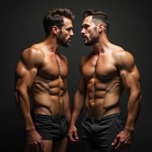 Carloss y Ramón tienen un cuerpo velludo y musculoso y ese miemb...