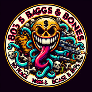 Design a highly intricate and comic like vivid circular logo fea...