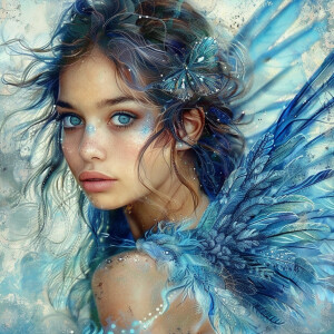 Female Pleiades Spiritual Warrior, she is able to fly with her e...