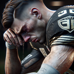 “Create an ultra-realistic, photorealistic image of a football p...