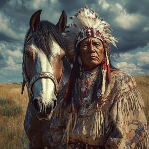 Develop an 8K Ultra HD photorealistic image depicting the Native...