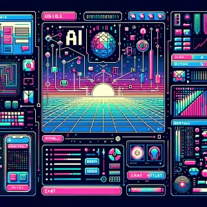 8bit pixel graphic ui wireframe  chatgpt/ai/glitch/y2k/ aestheti...