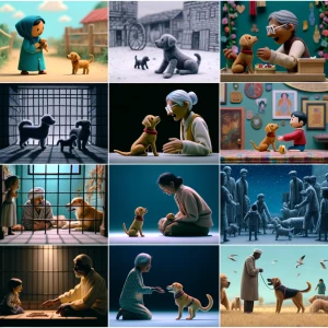 A person discovers their ideal puppy at a shelter, and they adop...