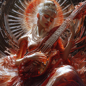 Goddess Saraswati  --sref 1974360993