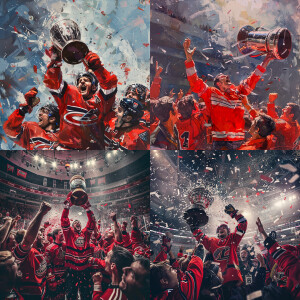 Hockey club avangard Omsk won Stanley cup