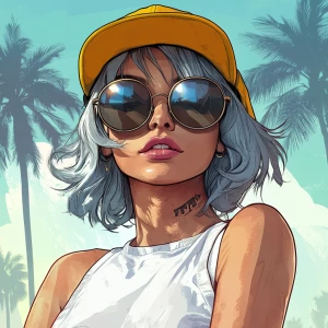 young, rebellious gta-style character. The character should have...