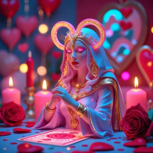 Design a detailed illustration of The High Priestess tarot card...