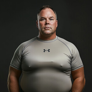 Create a hyper-realistic photograph full male body image scan of...