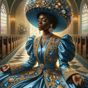 Create an illustration that embodies spirituality and a deep con...