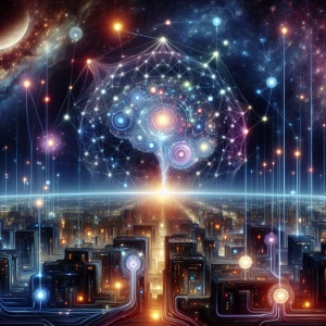 Create a high-resolution anime-style image that showcases a radi...