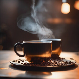 Visualize a scene filled with a sense of warm satisfaction as an...